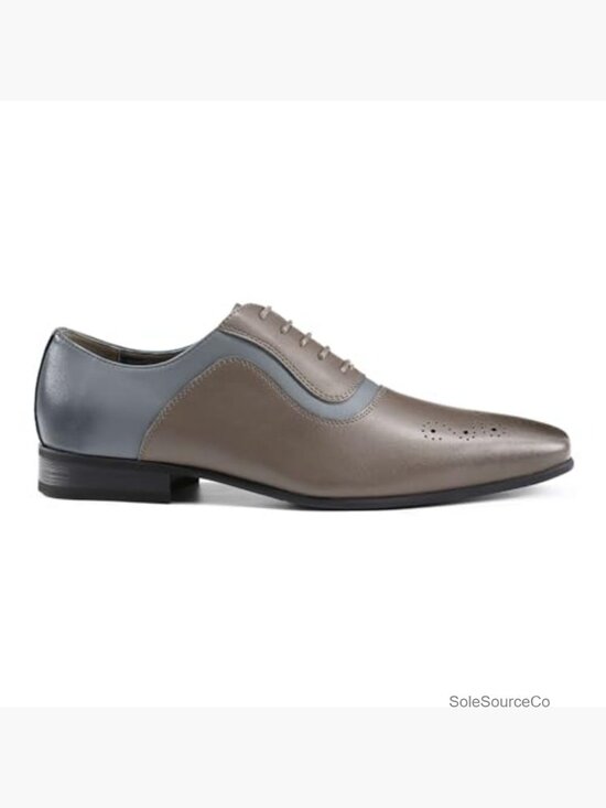 Men\'s Dress Oxfords Cap Toe Formal Shoes Lace Up Non-Slip Sole Cushioned Insole